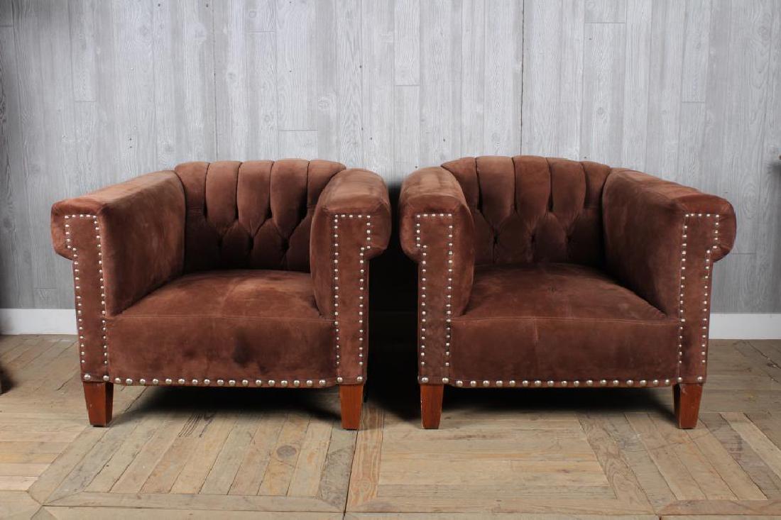 Pair Ralph Lauren Club Chairs (1 of 4)