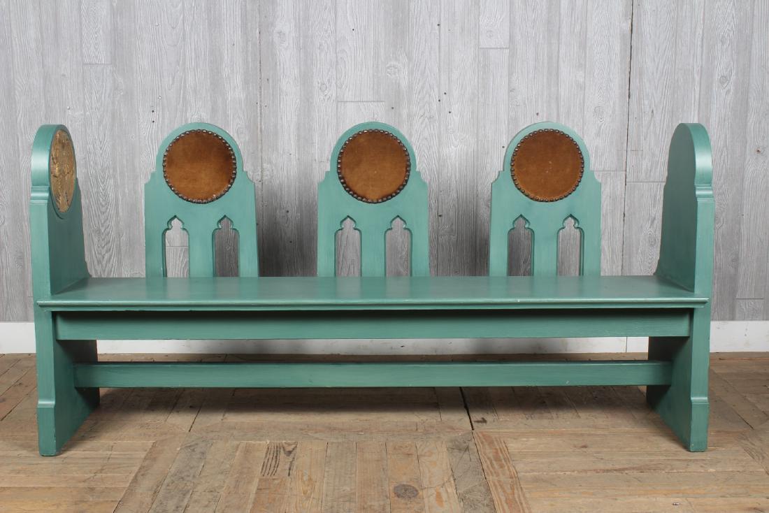 Folk Art Fraternal Lodge Bench (1 of 3)