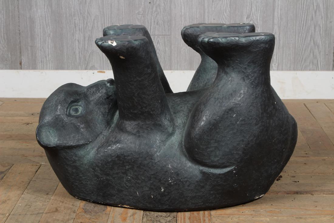 Figural Frolicking Bear Table Base: Figural Frolicking Bear. Size: 16" H x 26" W x 14.5" D