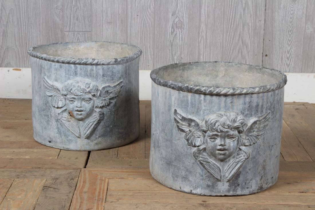 2 Lead Planters- Cherubs (1 of 4)