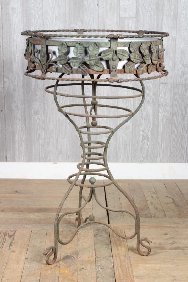 Early 20th C Wrought Iron Planter (1 of 4)