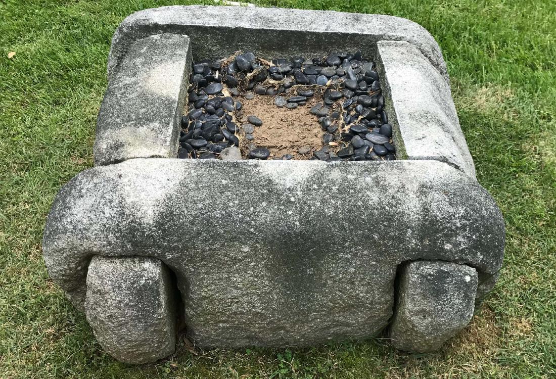 Japanese Tenoned Carved Granite Wellhead (1 of 1)