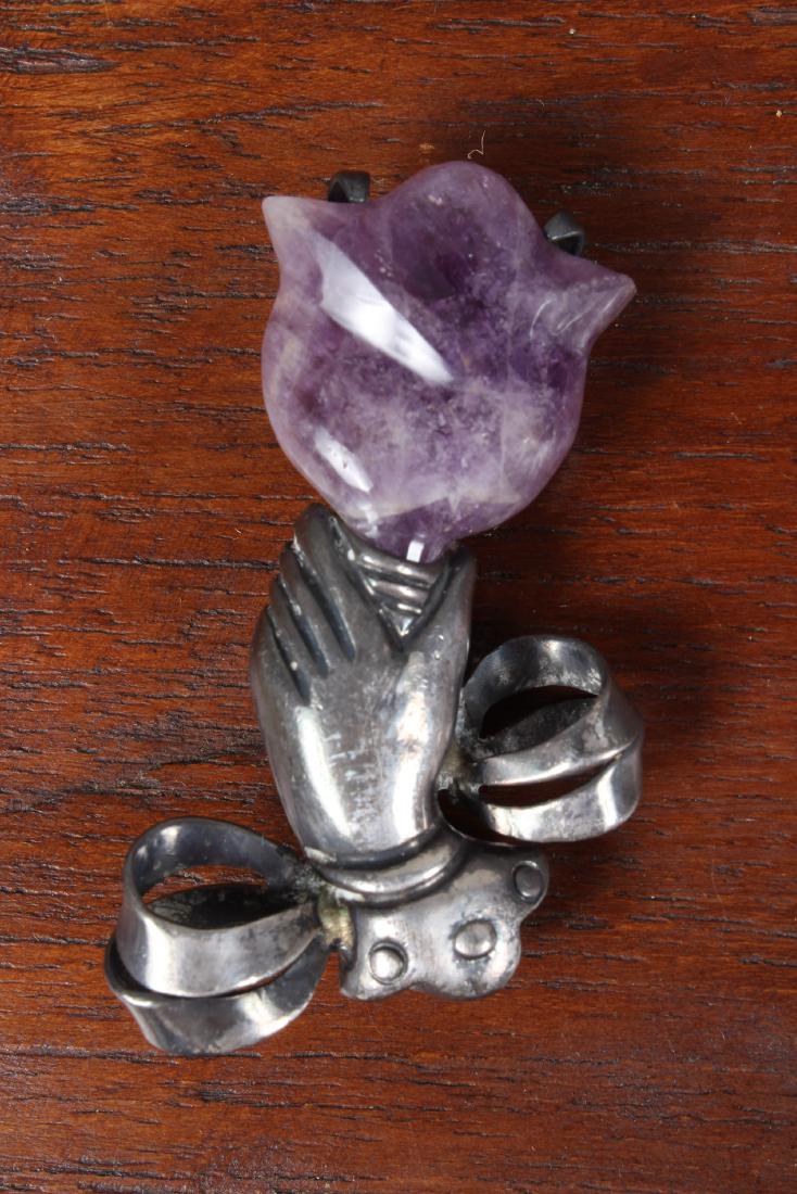 William Spratling Amethyst Blossom Brooch (1 of 4)