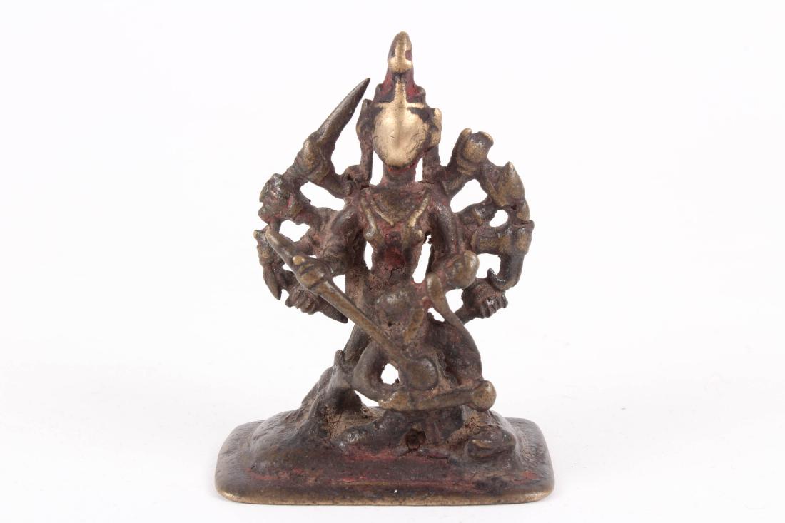 Antique Bronze Indian Statue- Durgha (1 of 5)