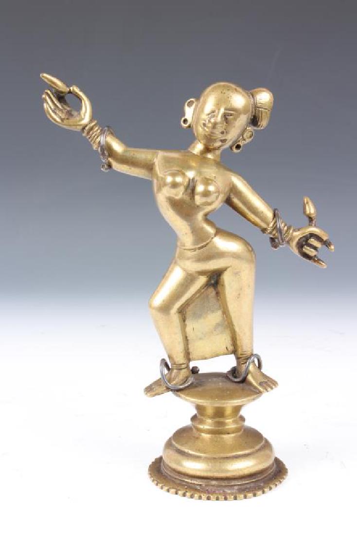 Antique Bronze Indian Radha Statue (1 of 5)