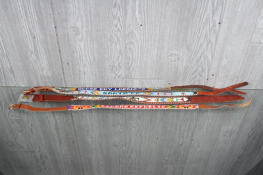 Box of Vintage Southwestern Style Belts: Box of Vintage Southwestern Style Belts. Size: Various