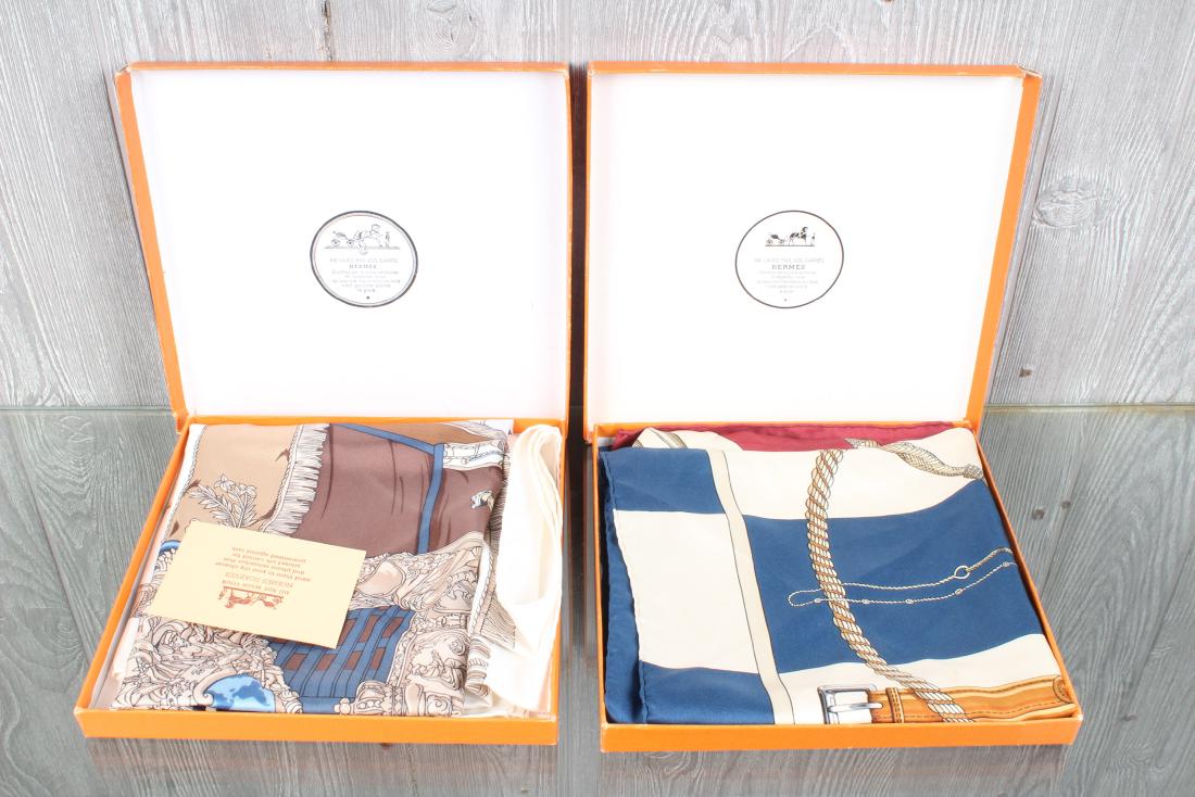 2 Vintage Hermes Scarves (1 of 5)
