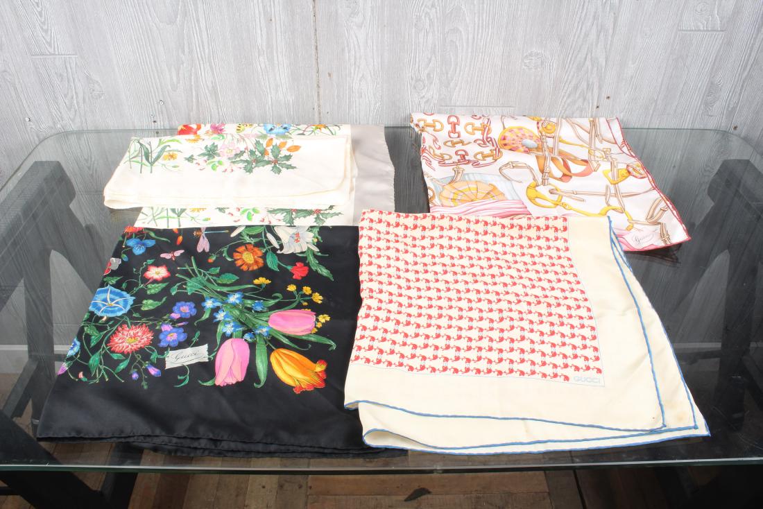 5 Vintage Gucci Scarves (1 of 5)