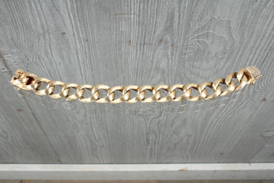 14K Gold Heavy Cuban Link Bracelet (1 of 4)
