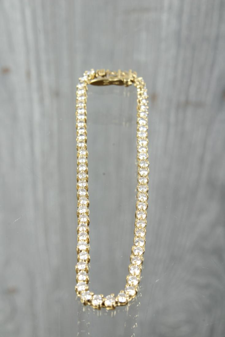 18K Diamond Strand Tennis Bracelet (1 of 3)