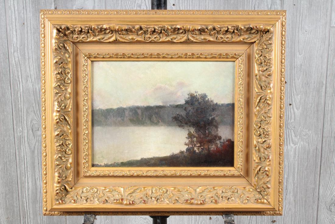 Bayard Henry Tyler (1855-1931, New York) Painting: Bayard Henry Tyler (1855-1931, New York) Painting. Size: Framed: 17" H x 20" W x 2" D; Sight: 8.5" H x 11.5" W