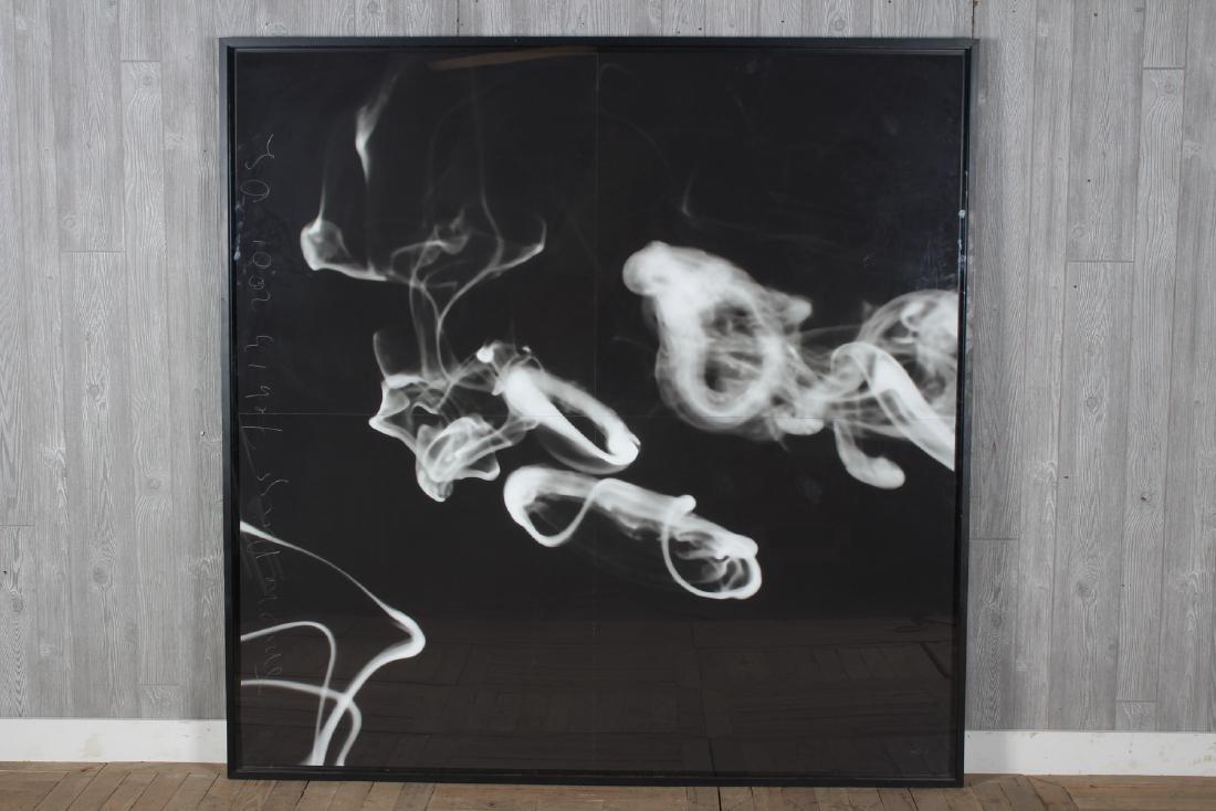 Donald Sultan (b.1951) Monumental Smoke Rings: Donald Sultan (b.1951) Monumental Smoke Rings. Dated February 13, 2001. Signed Size: Framed: 71" H x 71" W x 2" D; Sight: 68" H x 68" W