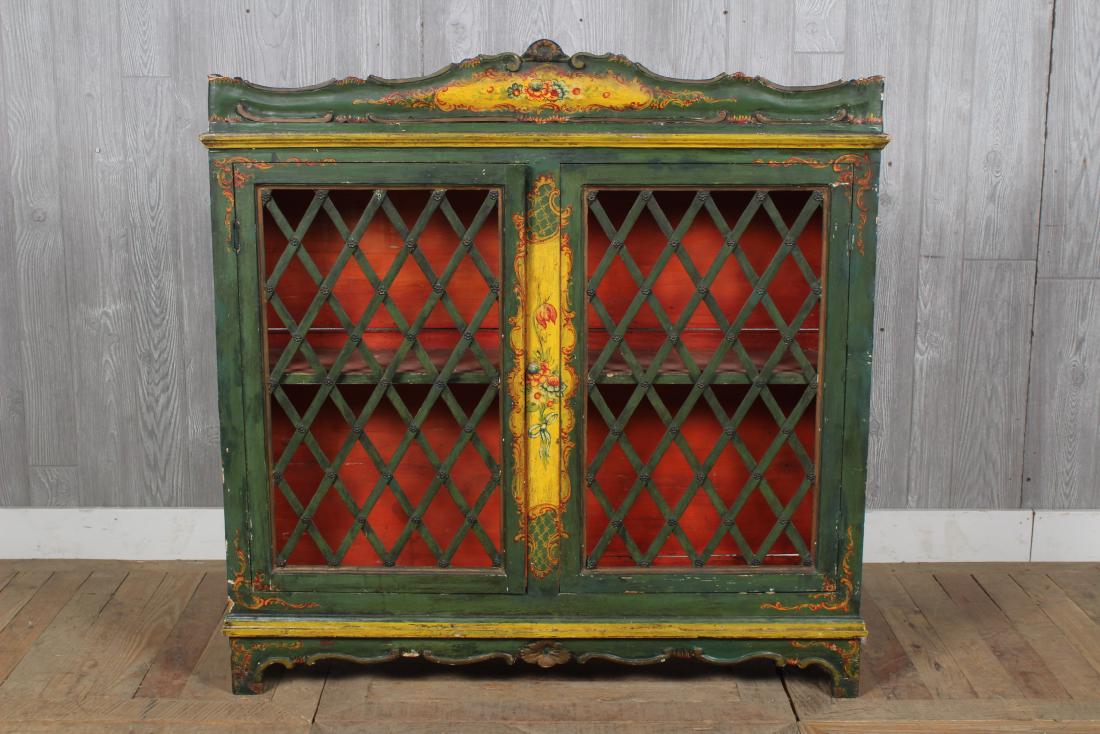 19th C. Italian Painted Cabinet (1 of 4)