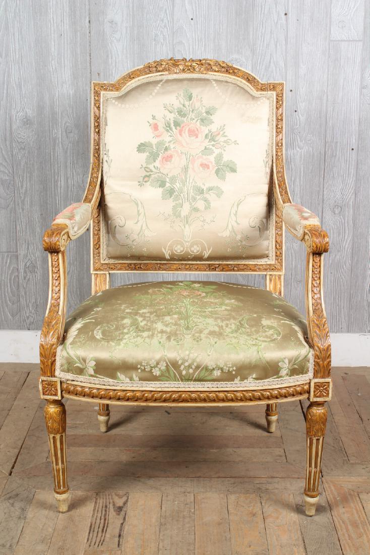French Louis XVI Style Fauteuil a la Reine (1 of 4)