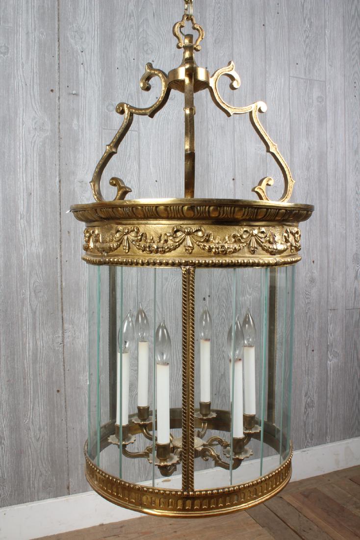 Pendant Bronze Hall Lantern (1 of 5)