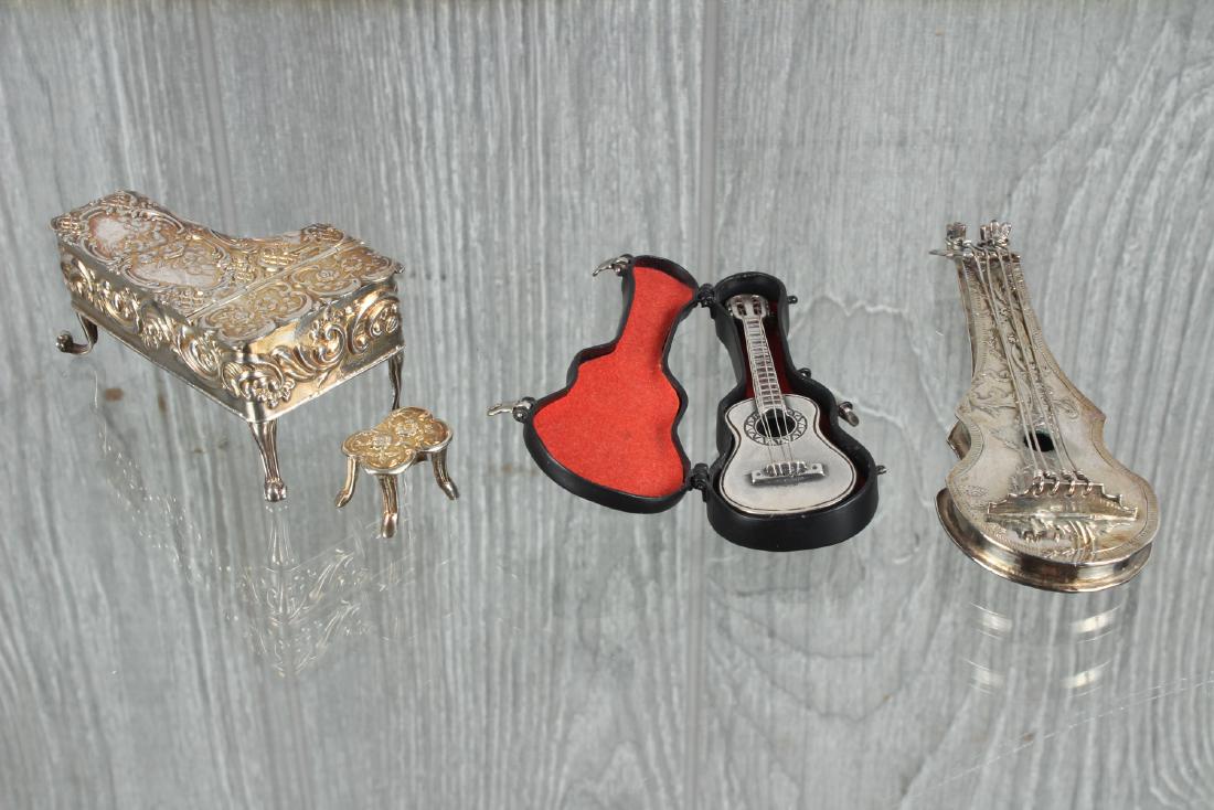 Miniature Silver Musical Instruments (1 of 5)