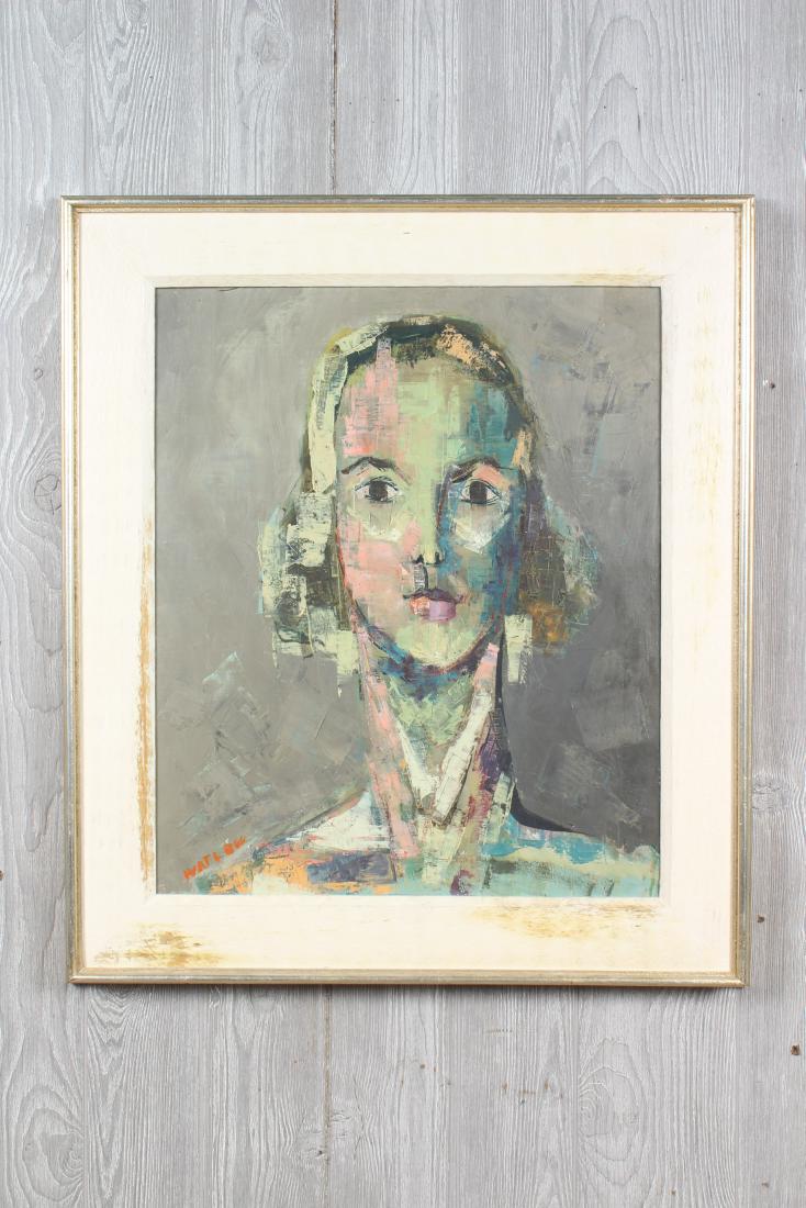 Mid Century Abstract Expressionist Portrait (1 of 3)