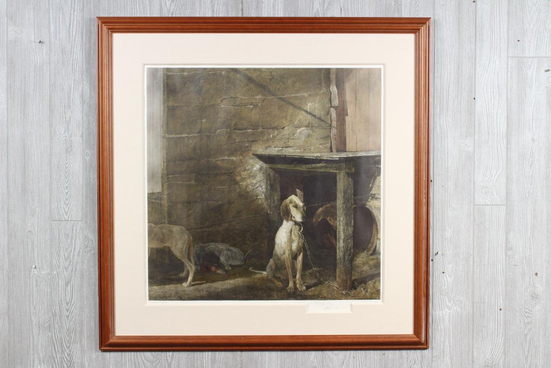 Signed Andrew Wyeth Raccoon Print (1 of 3)