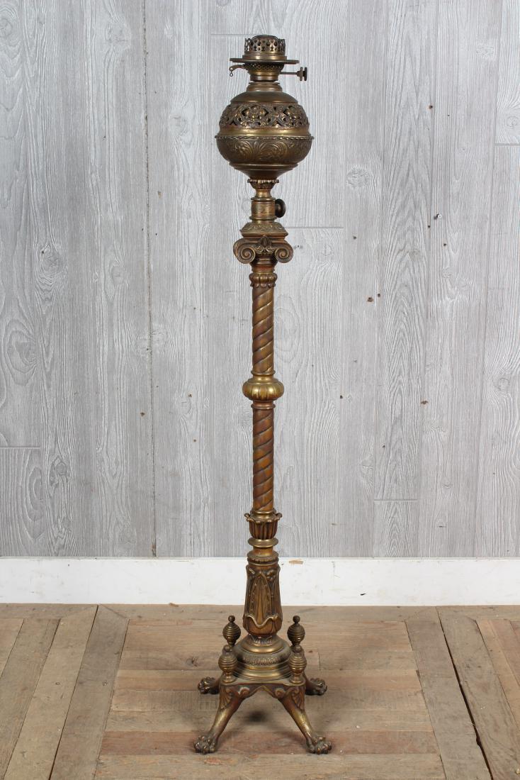 Bronze Neoclassical Oil Floor Lamp (1 of 5)