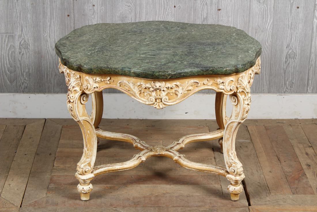 Continental Carved and Painted Coffee Table (1 of 3)