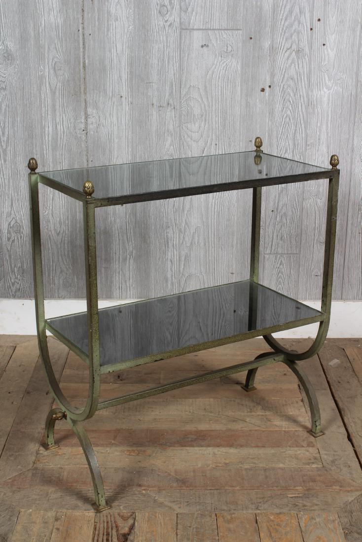 Jansen Style Two Tiered Metal Etagere (1 of 5)