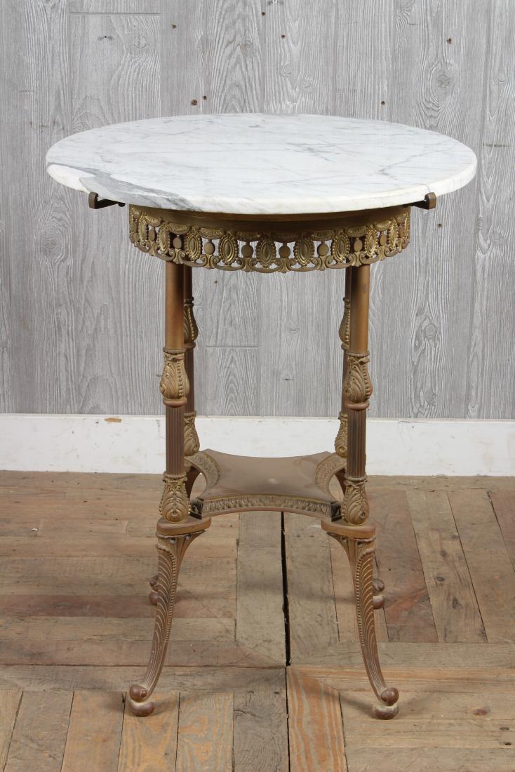 Bronze Marble Top Center Table (1 of 3)