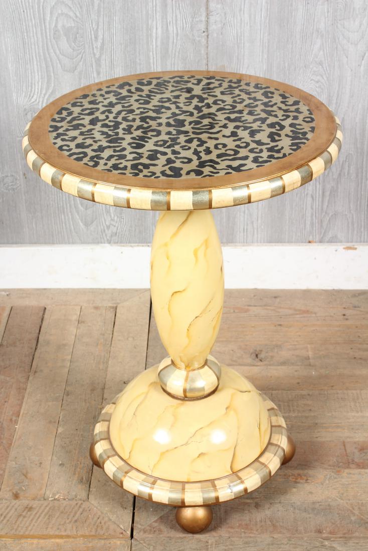 Faux Marble Painted Center Table (1 of 4)