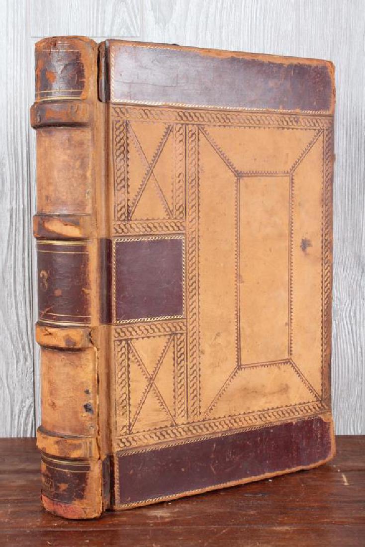 Antique Accounting Ledger: Antique Accounting Ledger. Size: 15" H x 11.5" W x 2.5" D