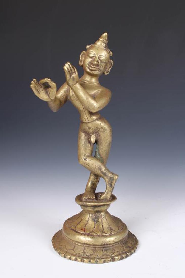 Antique Bronze Indian Krishna (1 of 4)