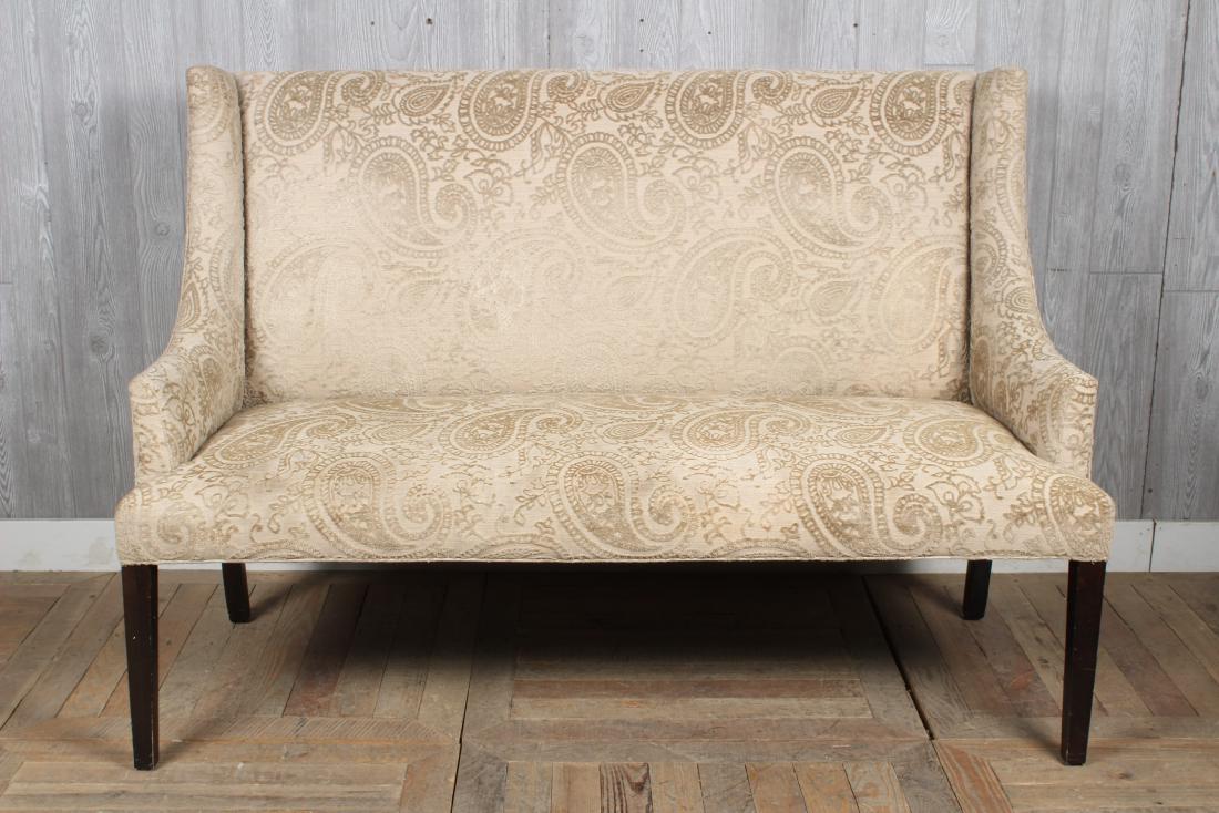 Damask/Cut Velvet Settee (1 of 4)