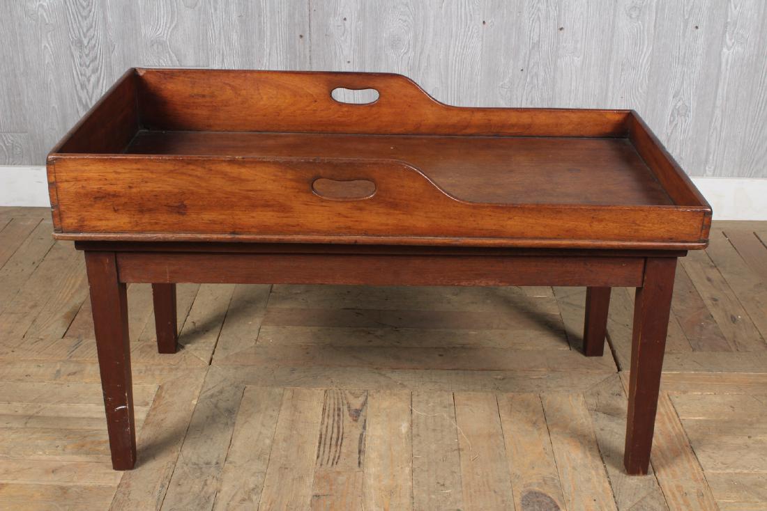 Antique Butler's Tray on Stand (1 of 5)