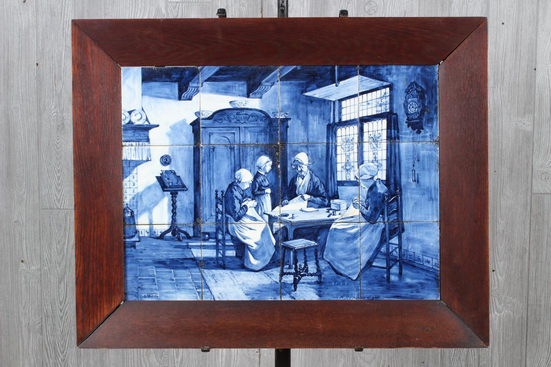 Delft Blue and White Tile Picture (1 of 4)