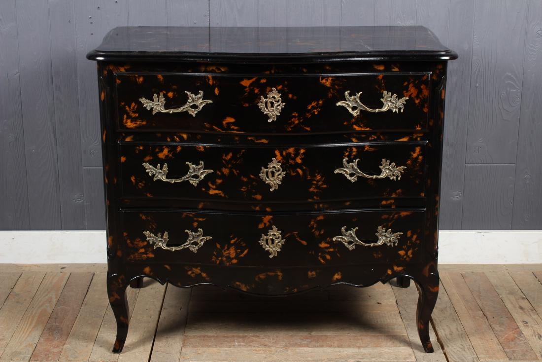 Louis XV Style Faux Tortoise Shell Commode (1 of 4)