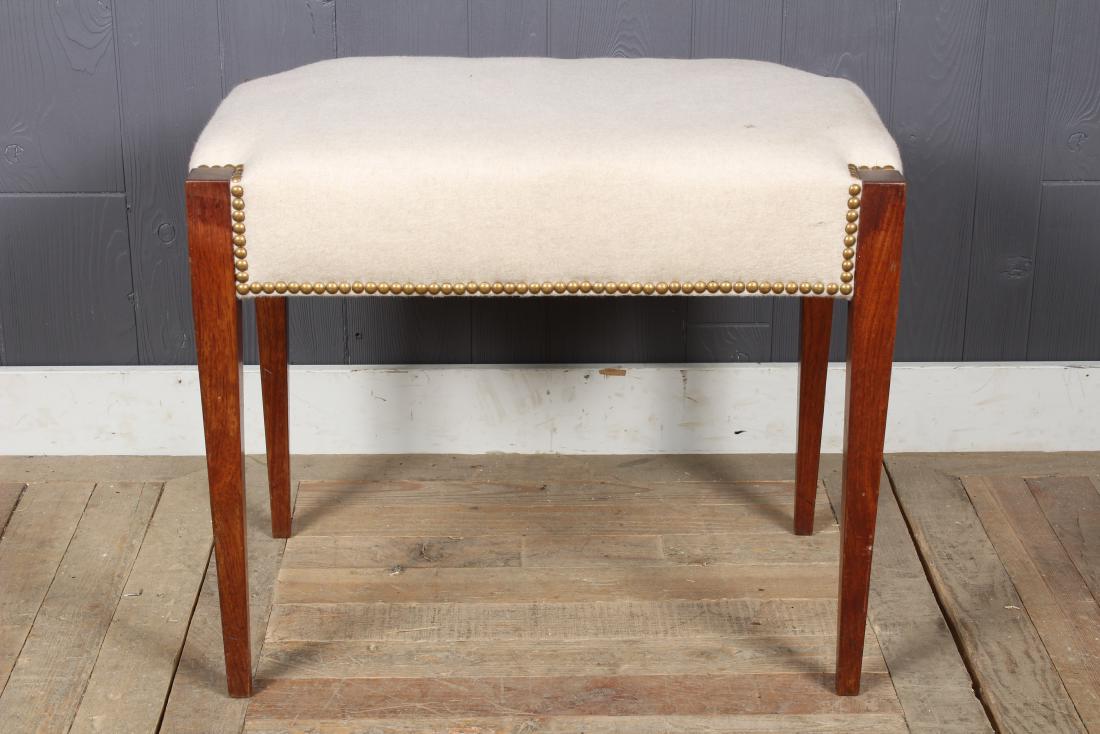 Upholstered Brass Tack Bench (1 of 4)