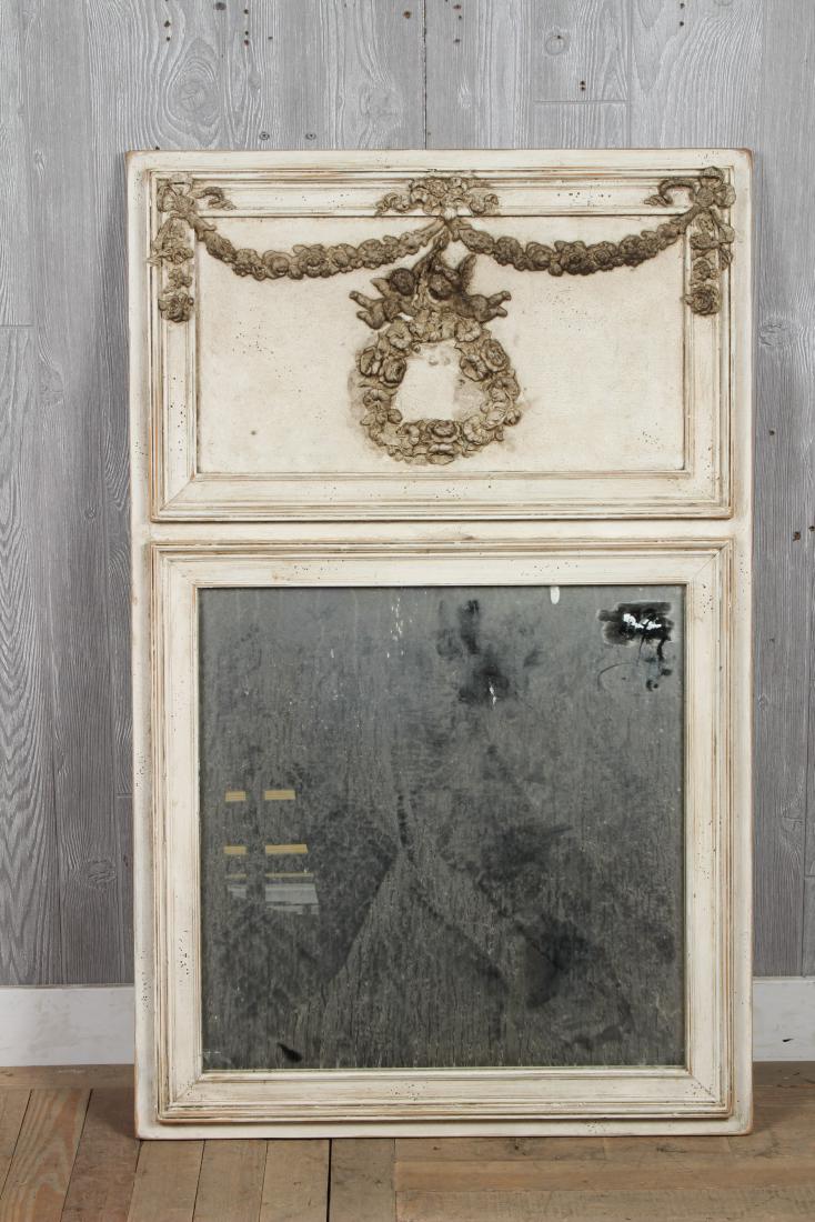Painted Trumeau Style Mirror (1 of 3)