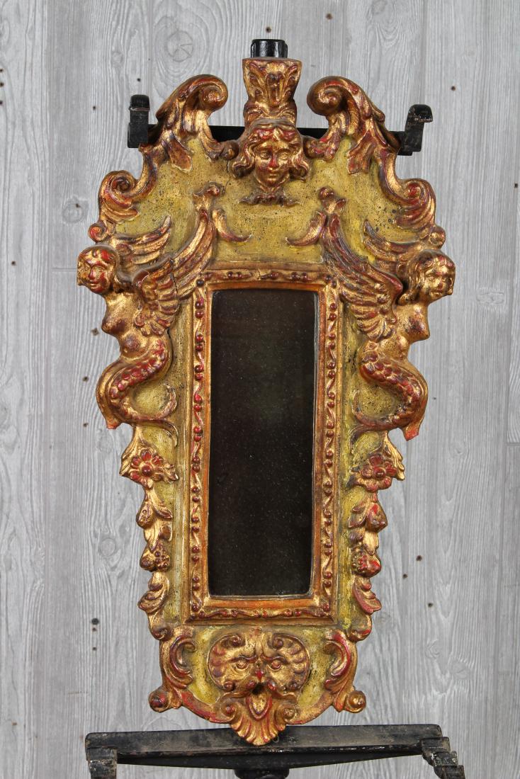 Renaissance Style Gilt Wood Carved & Gesso Mirror (1 of 4)