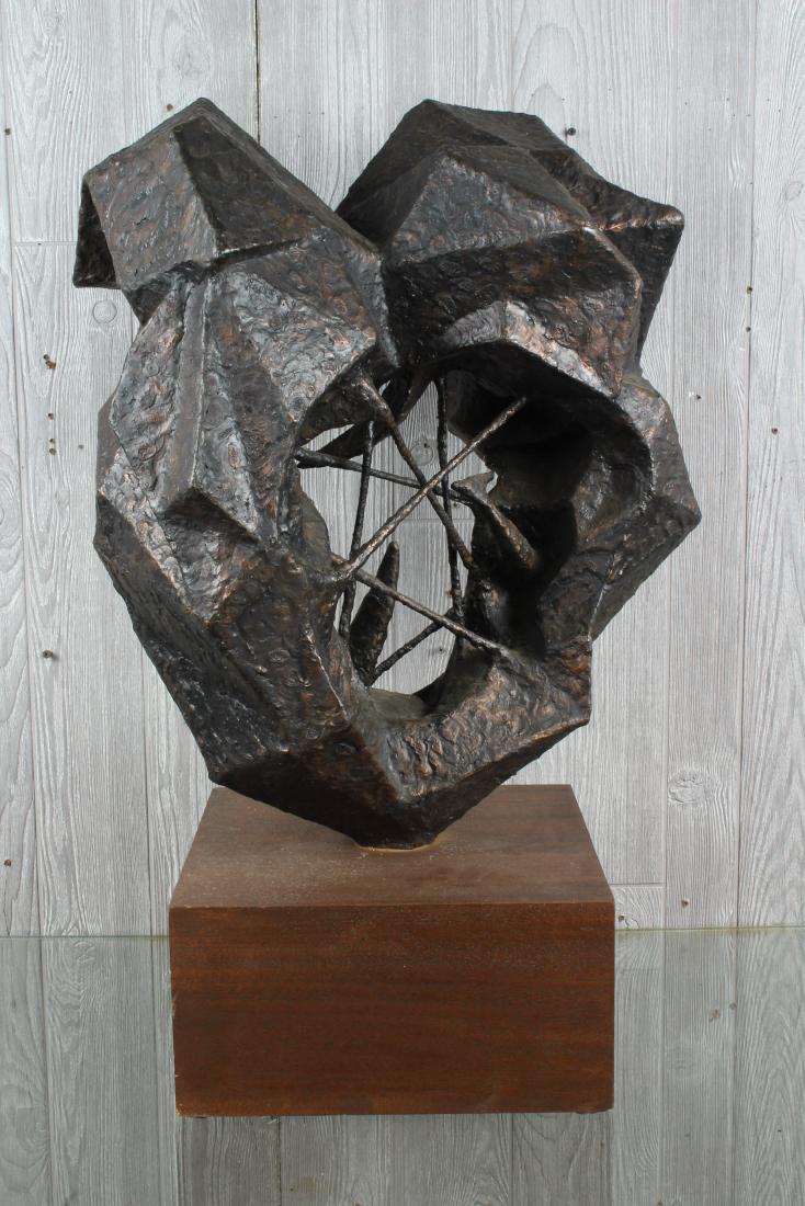 Steel Brutalist Style Sculpture (1 of 4)