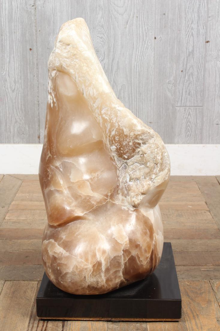 Lissy Dennett: Onyx Sculpture Initialed LWD, on base. Size: 23" H x 12" W x 11" D