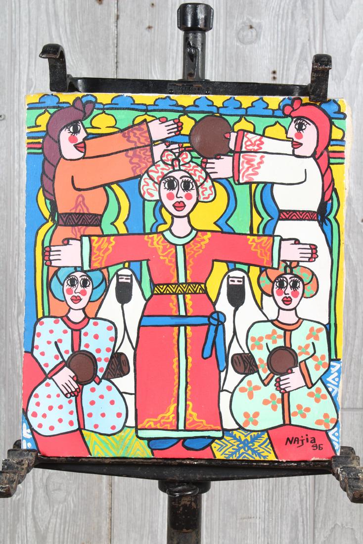 Moroccan Folk Art  Signed Najia (1 of 3)