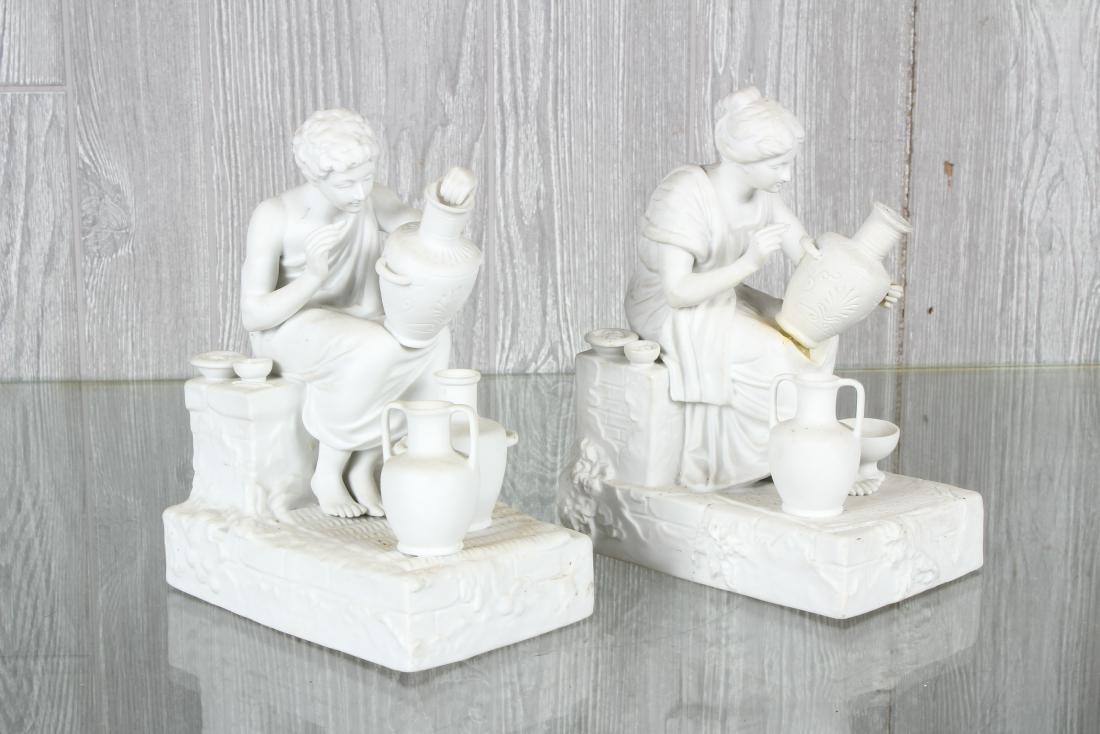 Pair Sevres Style Neoclassical Ceramic Potters (1 of 6)
