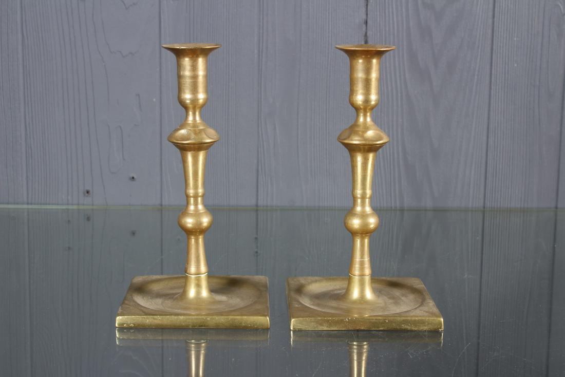Pair Bronze Candlesticks (1 of 3)