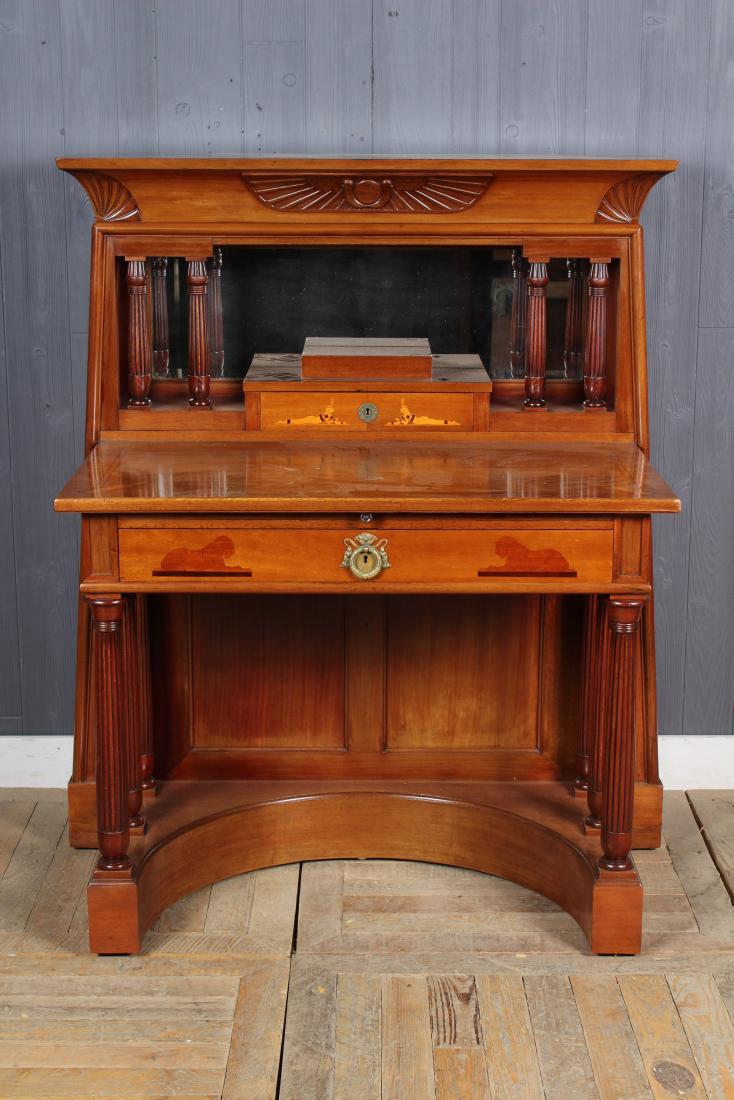 Egyptian Revival Style Inlaid Desk (1 of 6)