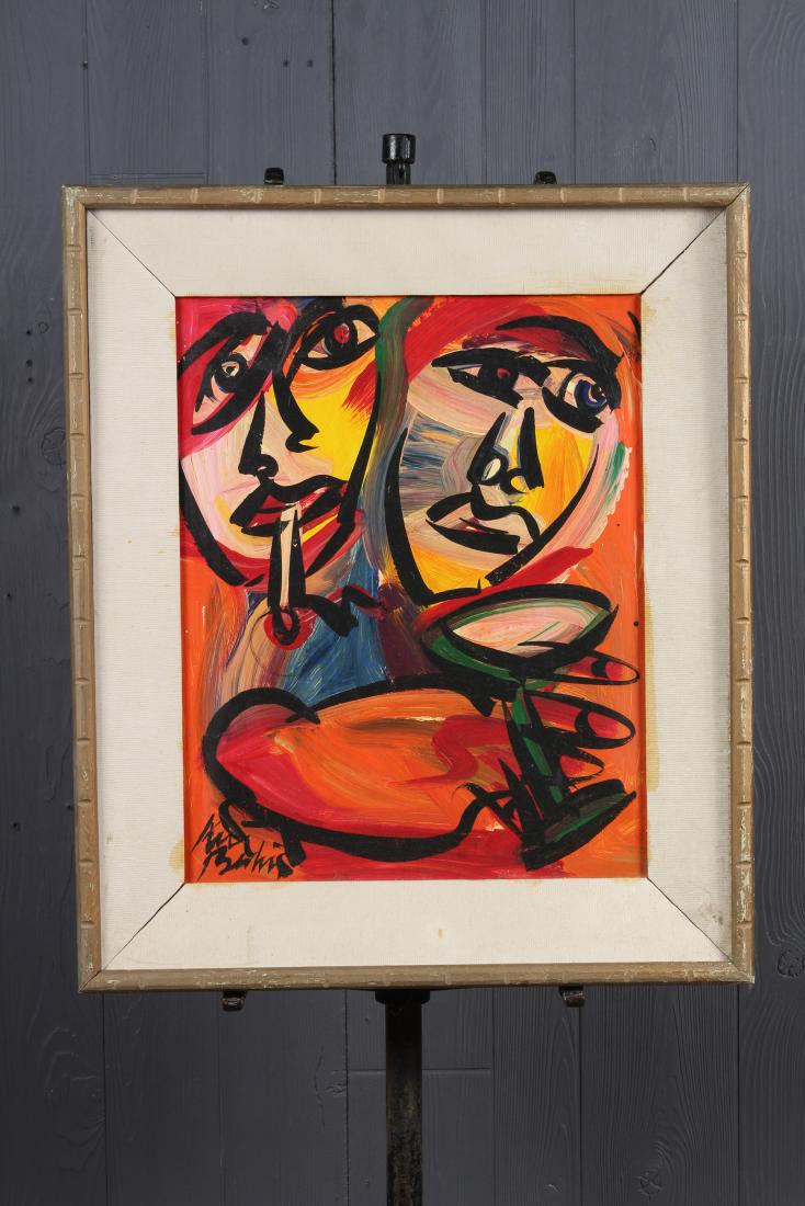 Unknown Artist. Modernist Abstract Painting (1 of 3)