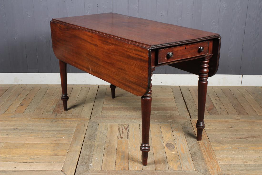 19th C Mahogany Drop Leaf Table (1 of 5)