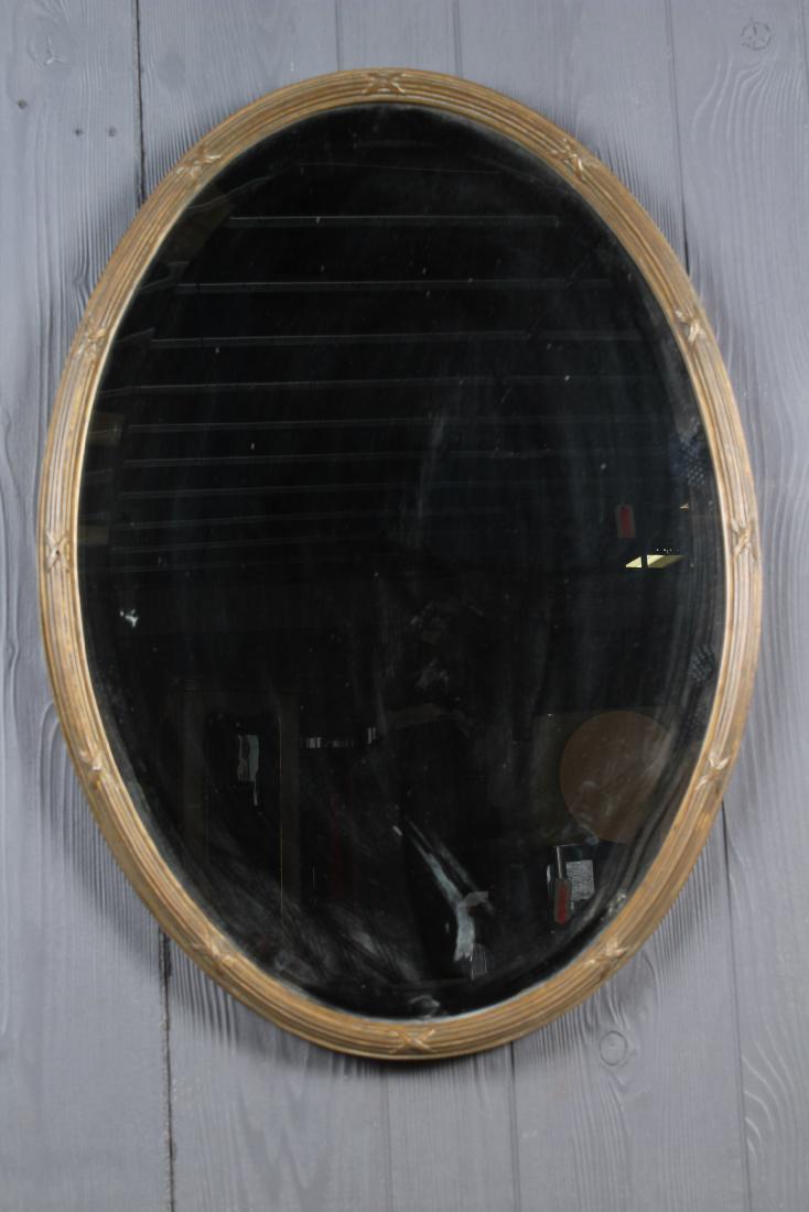 Bronze Regency Style Oval Mirror (1 of 3)