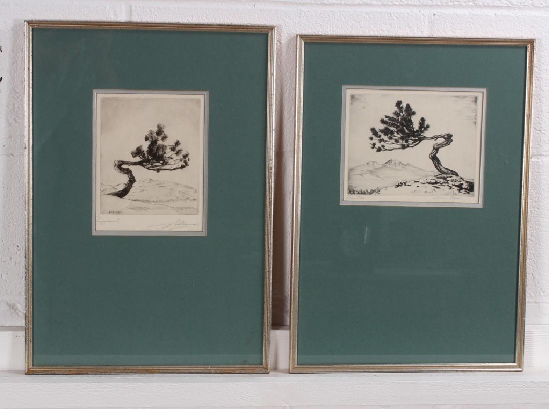 2 Windswept Tree Lithographs (1 of 6)