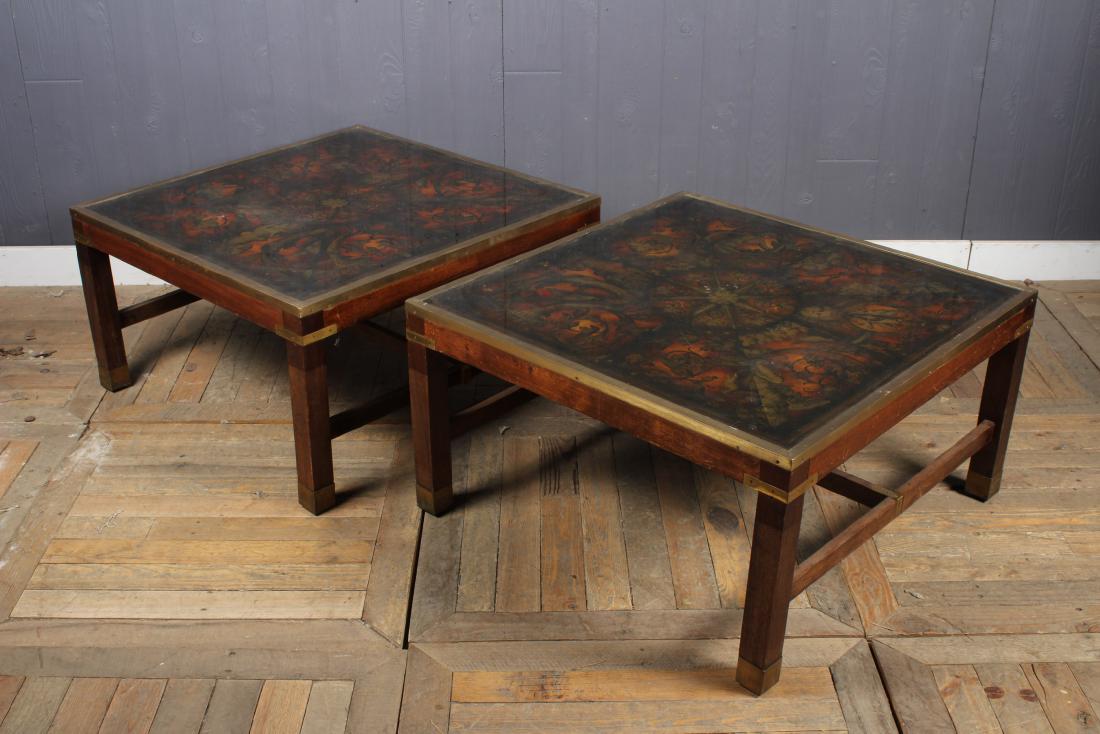 Pair Campaign Inspired Coffee Tables (1 of 4)