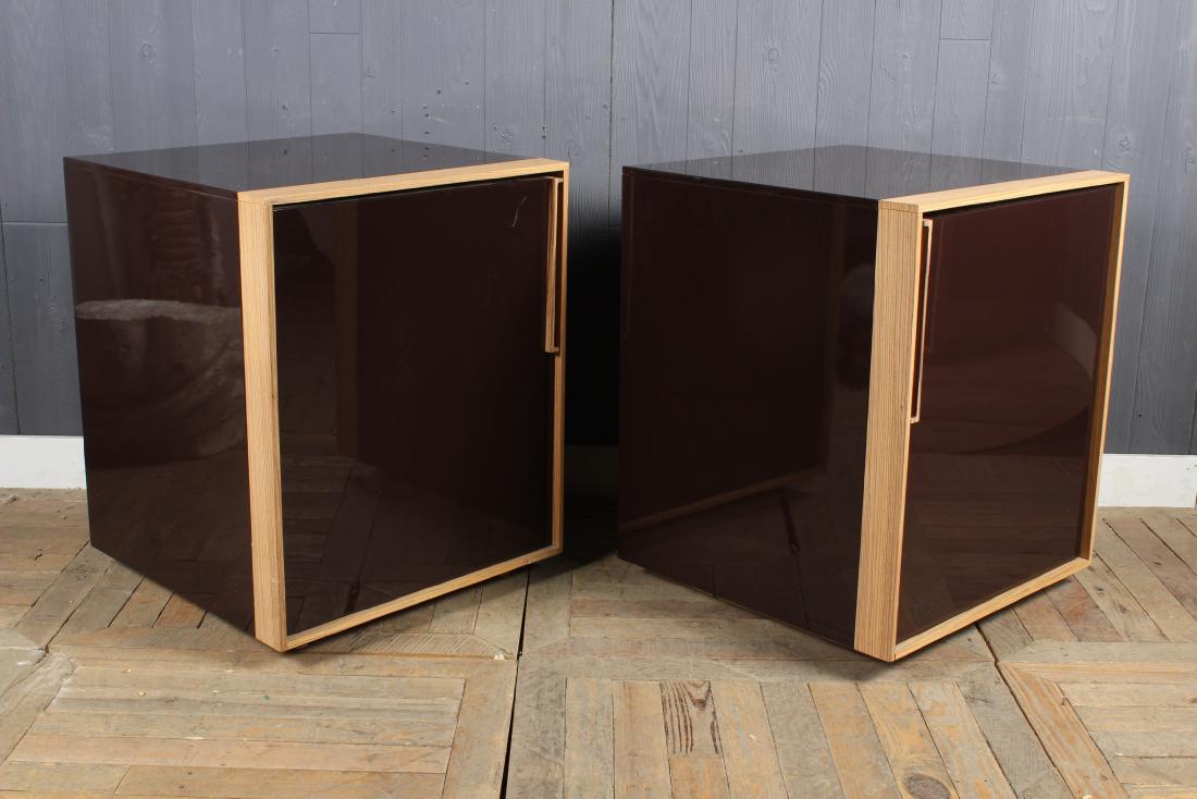 Pair Custom Made Lacquer Cabinet Stands (1 of 4)