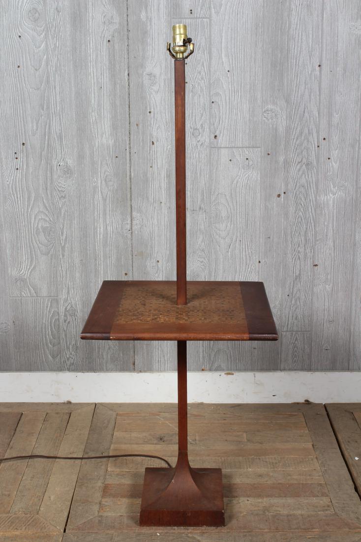 Teak Floor Lamp Table (1 of 5)