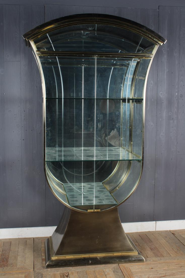 Mastercraft Style Urn Form Vitrine: Mastercraft Style Vitrine. Size: 89" H x 51" W x 22.5" D